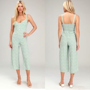 NWT! Faithfull the Brand Seafoam Culotte Jumpsuit